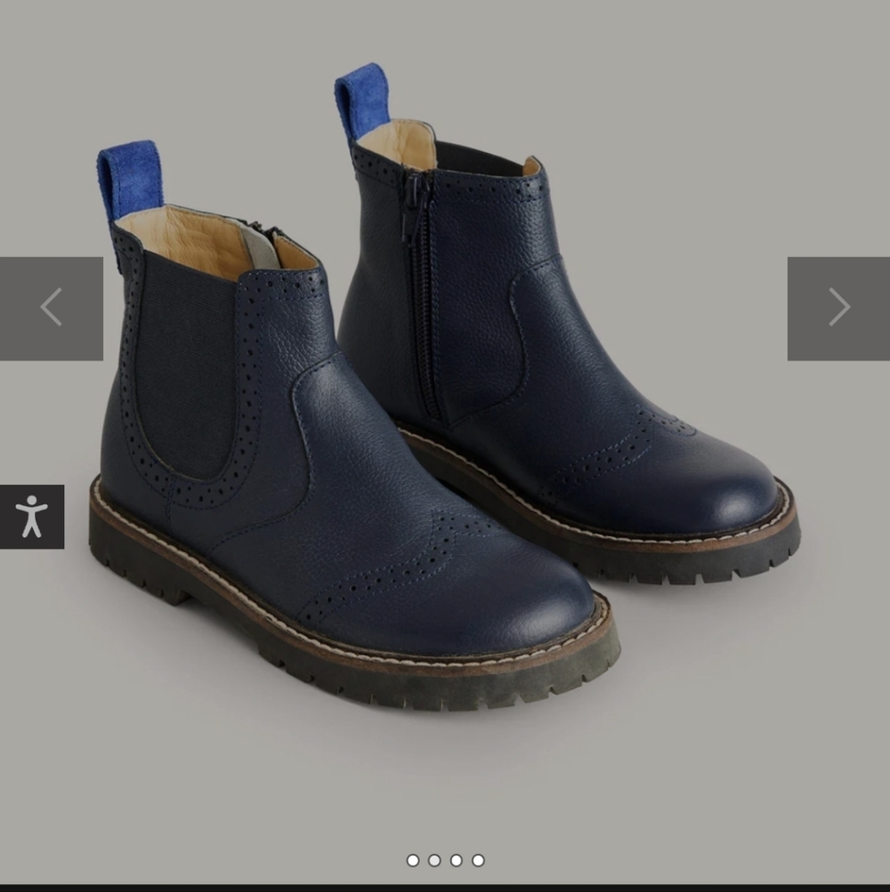 Mini Boden Navy Chelsea Boots Size 29 EU/11.5 US